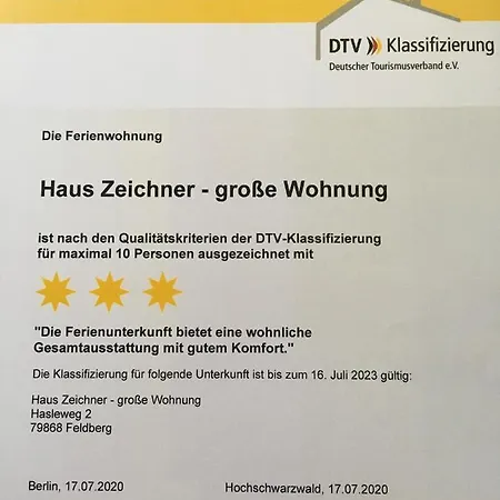 Haus Zeichner 4 Feldberg (Baden-Wurttemberg)